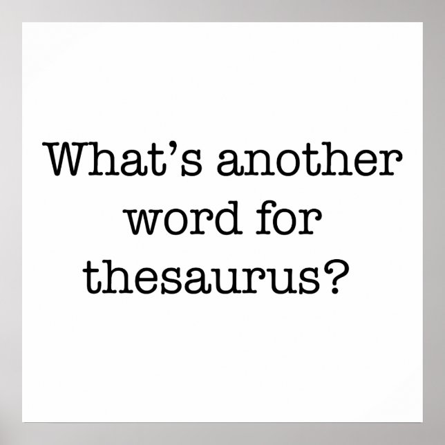 Ein anderes Wort für Thesaurus Poster (Vorne)