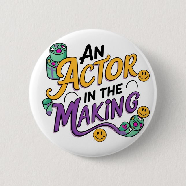 Ein angehender Schauspieler Button (Vorderseite)