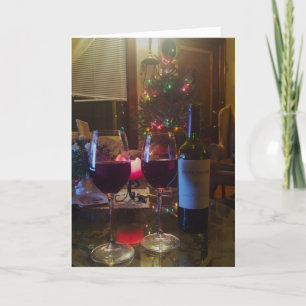 "Ein angenehmer Winter-Abend" Weihnachtskarte Karte