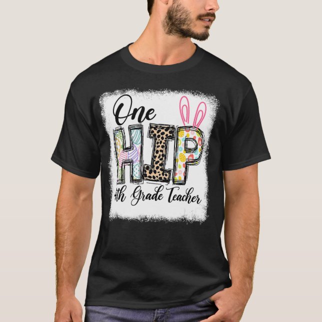Ein Angesagter Dozent der 4. Klasse Leopard Lehrer T-Shirt (Vorderseite)
