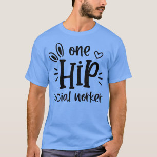 Ein Angesagter Sozialarbeiter glückliche Osterschu T-Shirt