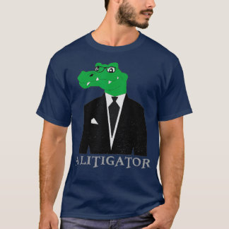 Ein Ankläger, der im Anzug ein lustiges Geschenk f T-Shirt