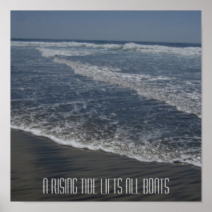 EIN ANSTEIGENDER TIDE LIFT ALLE BOOTE POSTER