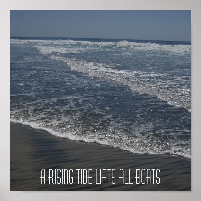 EIN ANSTEIGENDER TIDE LIFT ALLE BOOTE POSTER (Vorne)