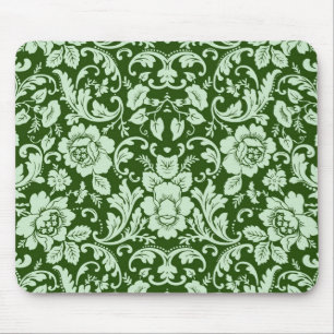 Ein antiker Blumendamast Mousepad