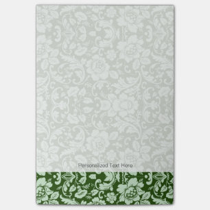 Ein antiker Blumendamast Post-it Klebezettel