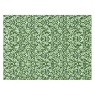 Ein antiker Blumendamast Tischdecke