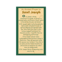 Ein antikes Gebet zu St. Joseph-Gebetskarten