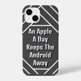 Ein Apfel am Tag Behalte die Android Away, Funny iPhone 14 Hülle
