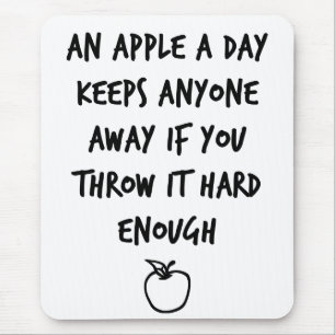 Ein Apfel am Tag Mousepad