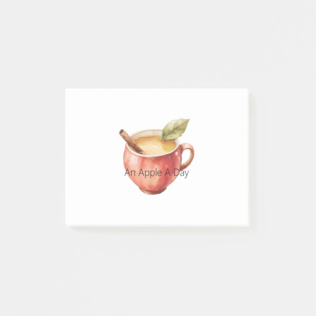 Ein Apfel am Tag Post-it Klebezettel (Vorderseite)