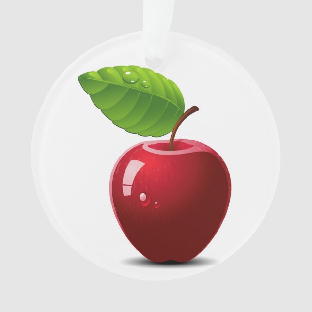 Ein Apfel für den Lehrer - Ornament (Vorderseite)