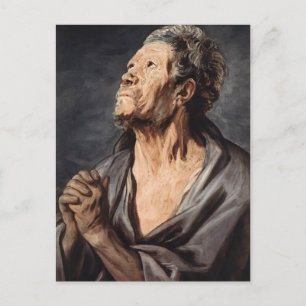 Ein Apostel von Jacob Jordaens Postkarte