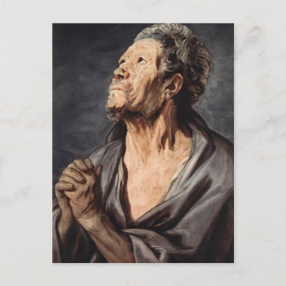 Ein Apostel von Jacob Jordaens Postkarte