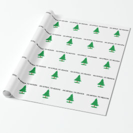 Ein Appell an den Himmel - Flagge der Washington 1 Geschenkpapier