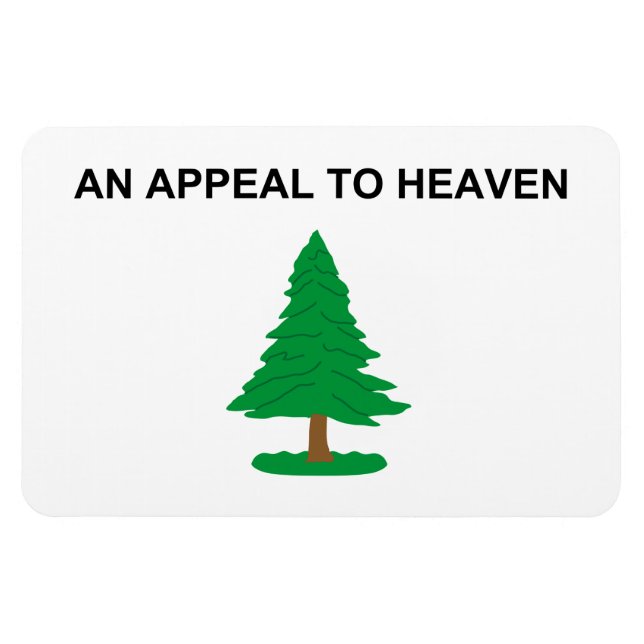 Ein Appell an den Himmel - Flagge der Washington 1 Magnet (Horizontal)