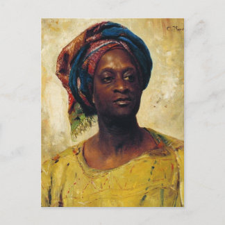 Ein Araber in einem Turban. von Konstantin Makovsk Postkarte