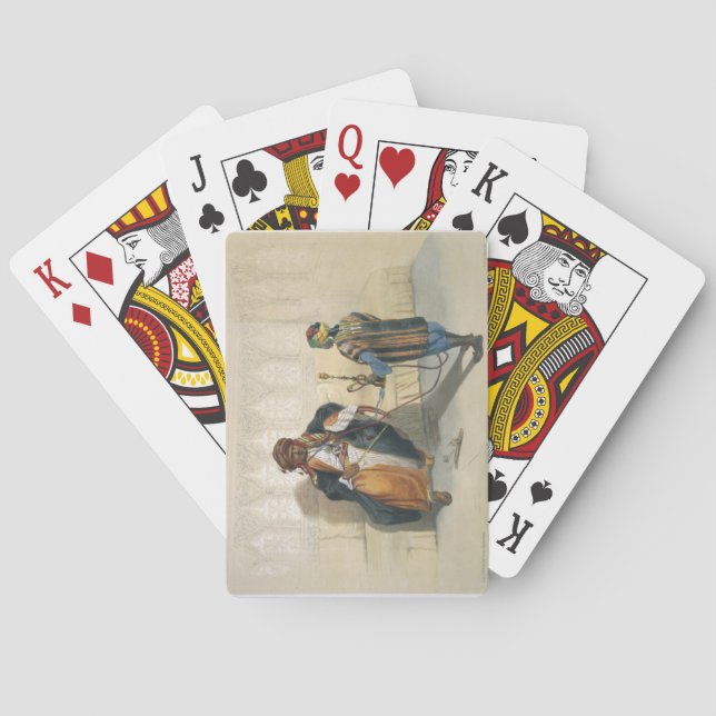 Ein arabisches Scheich-Rauchen, Illustration aus " Spielkarten (Rückseite)