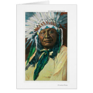 Ein arapahoe-indischer Leiter PortraitColorado
