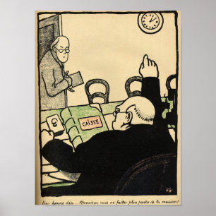 Ein Arbeitgeber hat einen seiner Mitarbeiter Poster