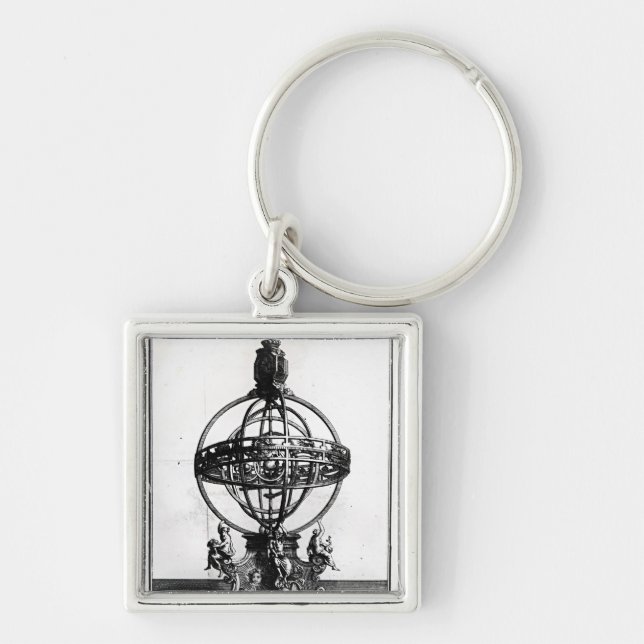Ein Armillary Bereich des Copernican Systems Schlüsselanhänger (Vorne)