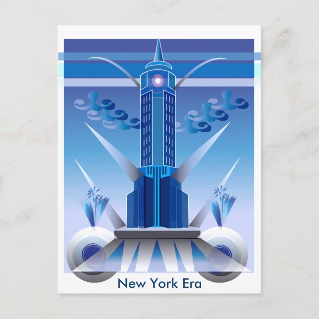 Ein Art Deco Postcard Postkarte (Vorderseite)