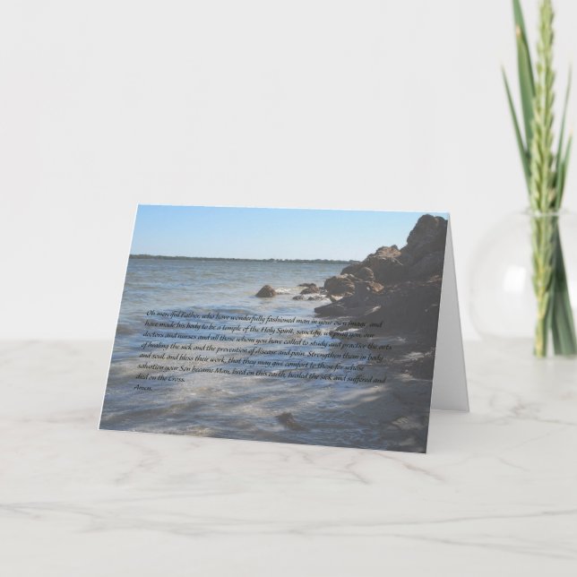 Ein ärztliches Gebet Karte (Vorderseite)