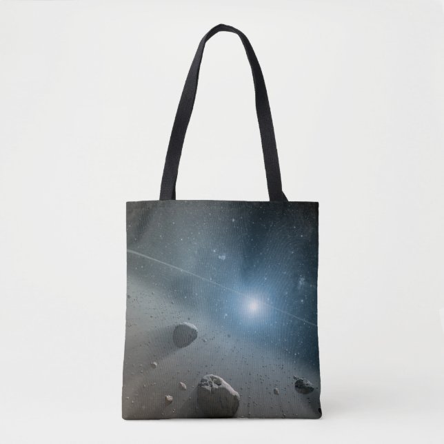 Ein Asteroidengürtel rund um den hellen Star Vega. Tasche (Vorderseite)