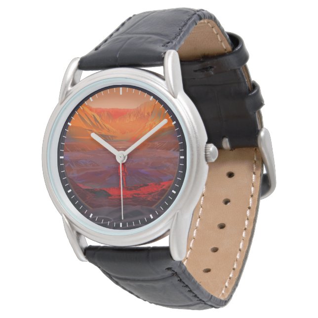 Ein Astronaut in den Mars Armbanduhr (Schrägansicht)