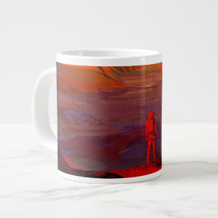 Ein Astronaut in den Mars Jumbo-Tasse