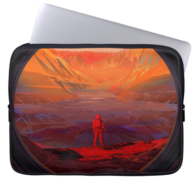 Ein Astronaut in den Mars Laptopschutzhülle (Vorderseite)