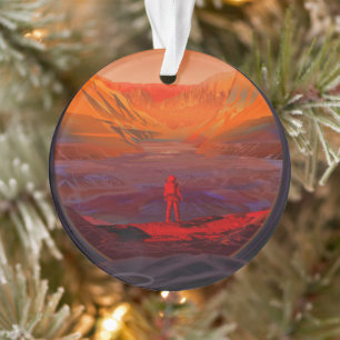 Ein Astronaut in den Mars Ornament