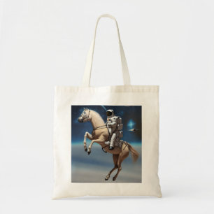 Ein Astronaut reiten im Weltraum Tragetasche