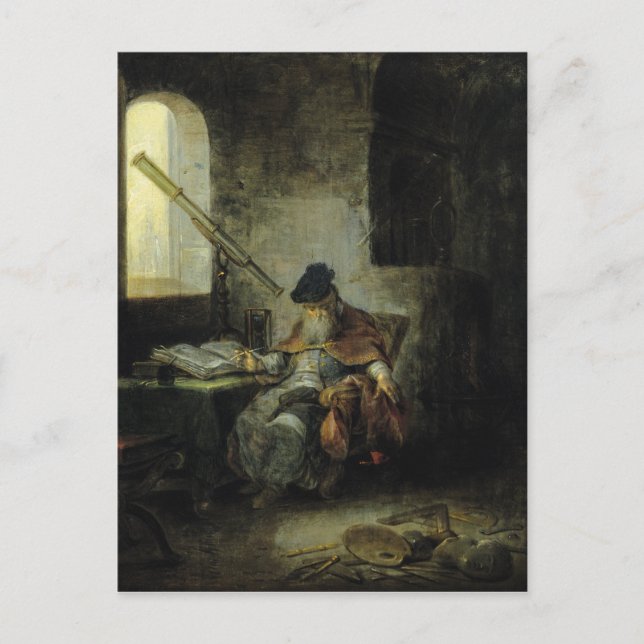 Ein Astronom Postkarte (Vorderseite)
