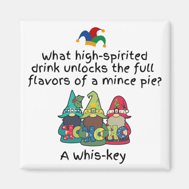 Ein atemberaubender Aroma-Mince-Pie-Joke Magnet (Vorne)