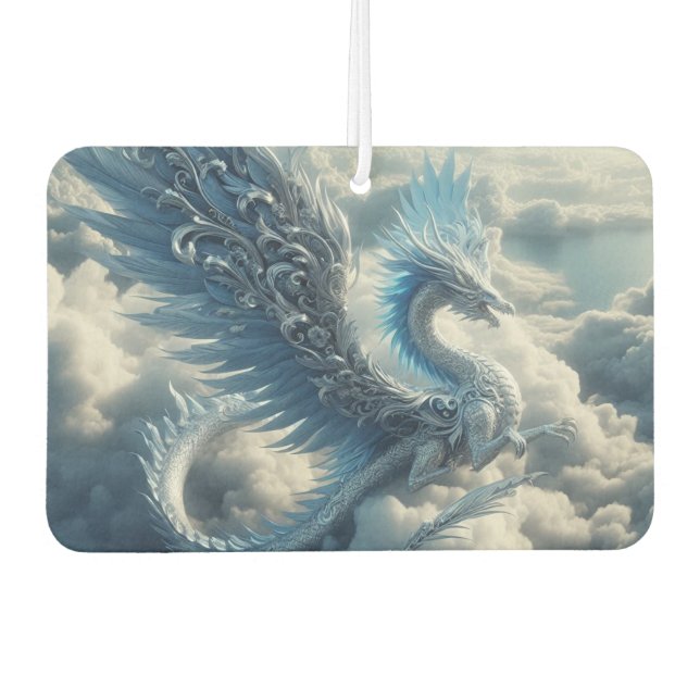 Ein Atemberaubender Drache umgeben von Wolken Autolufterfrischer (Vorderseite)