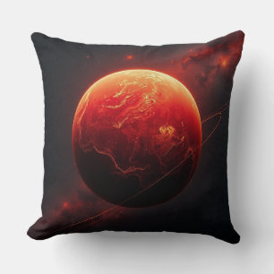 Ein atemberaubender roter Planet Kissen