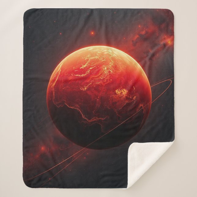 Ein atemberaubender roter Planet Sherpadecke (Vorderseite)
