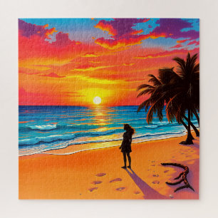 Ein atemberaubender tropischer Sonnenuntergang