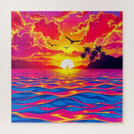 Ein atemberaubender tropischer Sonnenuntergang