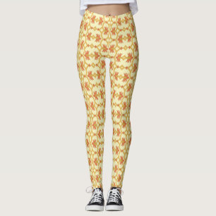 ein Atemberaubendes Gelb- und Weißhintergrunddesig Leggings