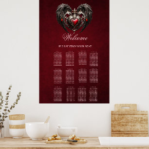 Ein atemberaubendes gotisches Herz Poster