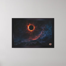 Ein atemberaubendes Sonnenbad Eclipse Kunst von Xz Leinwanddruck