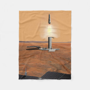Ein aufsteigendes Fahrzeug Verlasse Mars. 2 Fleecedecke