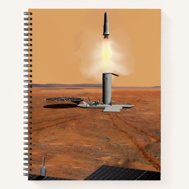 Ein aufsteigendes Fahrzeug Verlasse Mars. 2 Notizbuch (Vorderseite)
