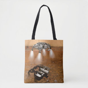 Ein aufsteigendes Fahrzeug Verlasse Mars. Tasche
