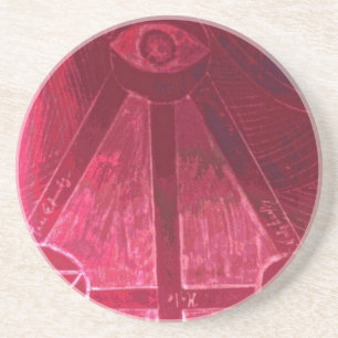 ein Auge, das Sie beobachtet Sandstein Untersetzer