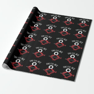 Ein Auge Jack Funny Car Jack Puff Dark BG Geschenkpapier