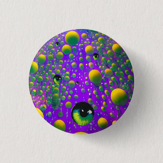 Ein Auge - Ken Gage Surreal Art Button (Vorderseite)