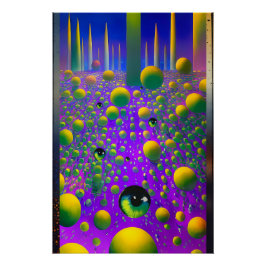 Ein Auge - Ken Gage Surreal Art Poster